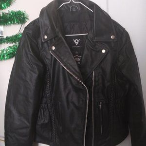 Wome's Cruise Leather Motorcycle Jacket